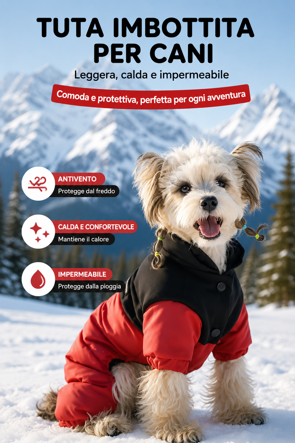 Cappottino Termico Impermeabile per Cani — Nobile