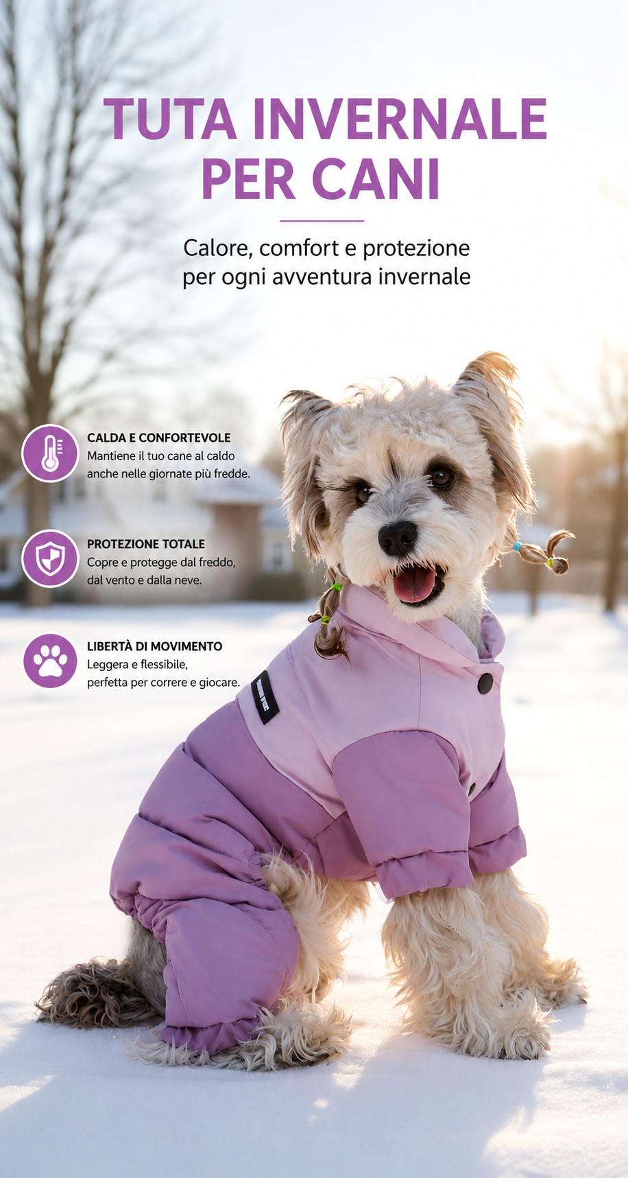 Cappottino Termico Impermeabile per Cani — Nobile