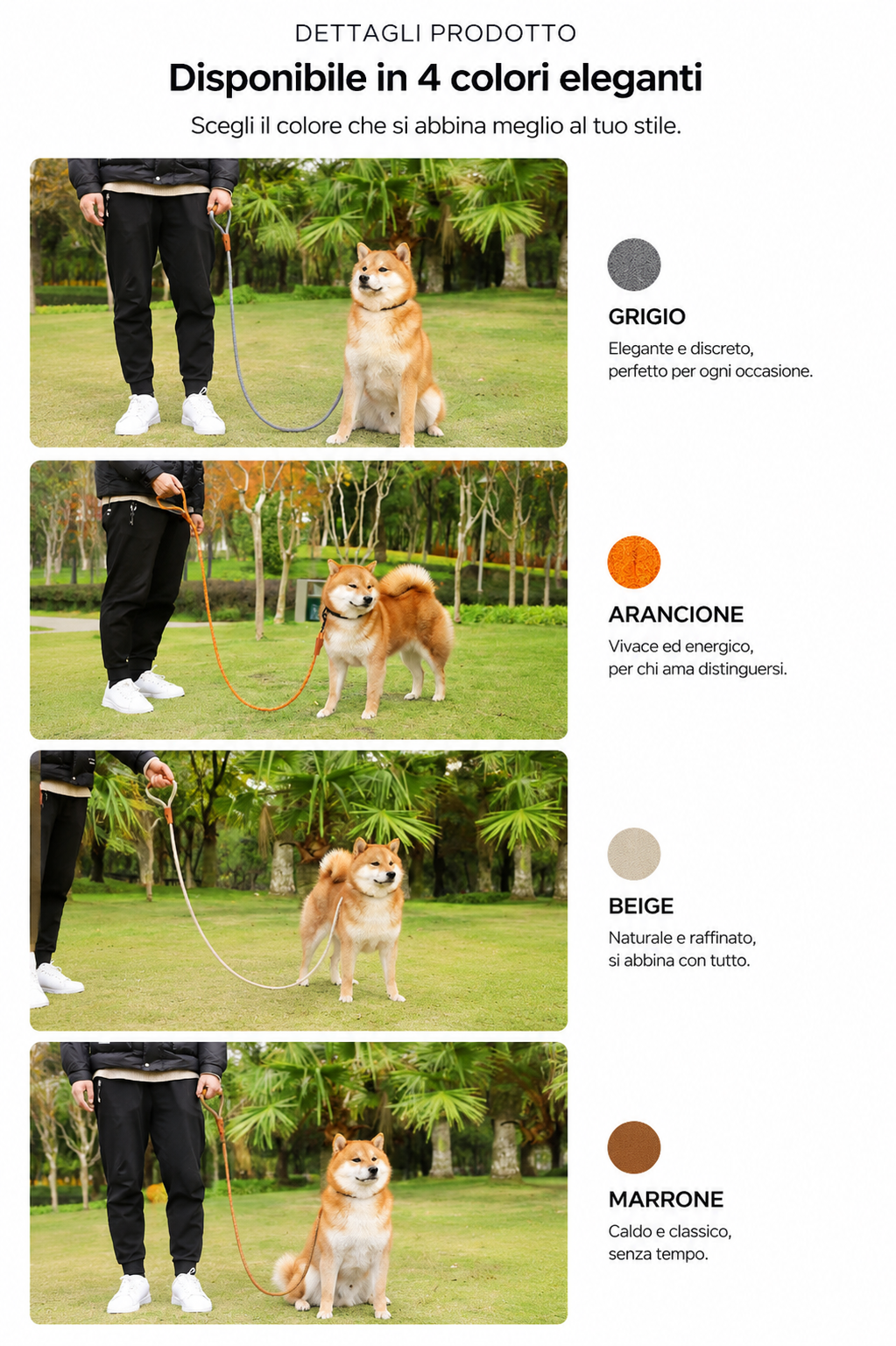 Guinzaglio in Vegan Leather per Cani — Nobile
